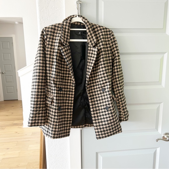 NWT Blank NYC Book Club Houndstooth Blazer Jacket - Picture 4 of 7
